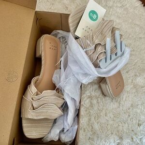 A New Day Cream‎ Ruffle Sandals